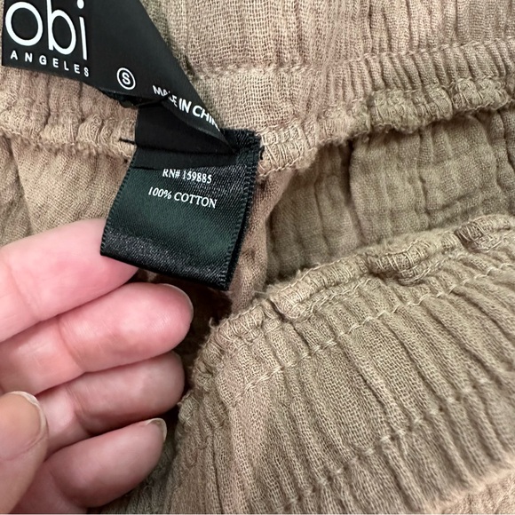 Bobi Los Angeles Women’s Java Beach Gauze Pull-On Shorts with Pockets Size S NWT - Picture 8 of 9